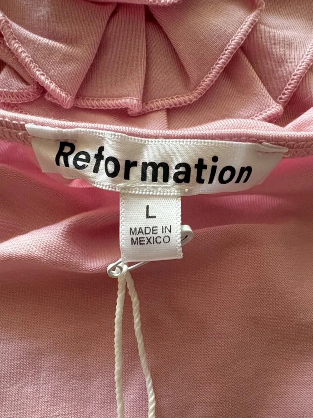 Reformation Adalynn Knit Set in Pink — NWT size L - Picture 4 of 14